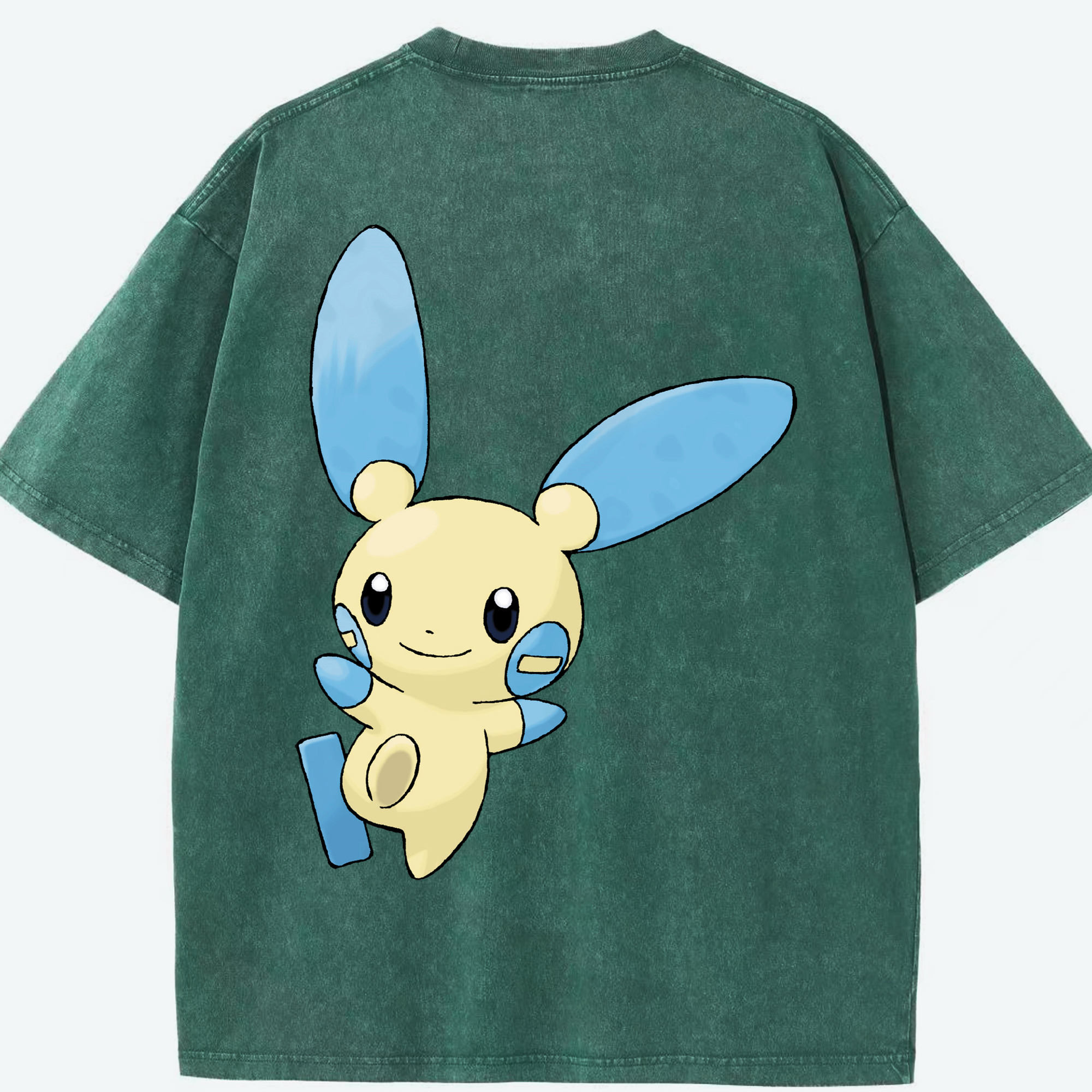 （画像用） ポケットモンスター Pokémon 綿100% ヴィンテージ風 半袖Tシャツ（背面プリント）
